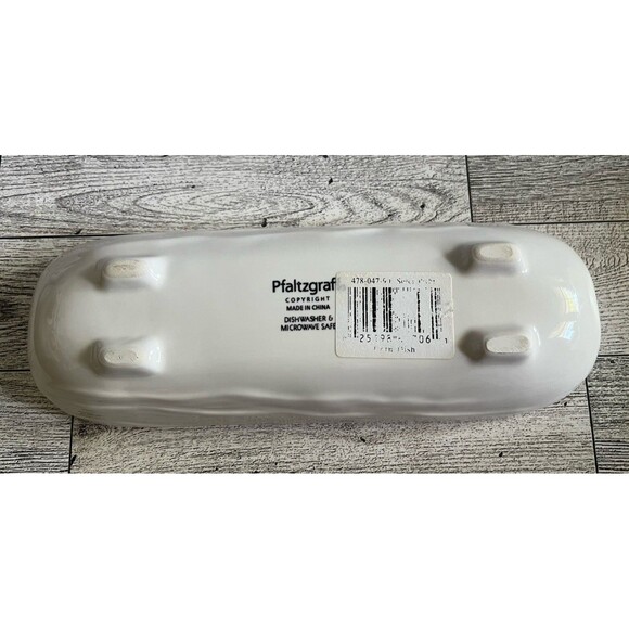 Vintage Pfaltzgraff Corn On The Cob Dish Holders Heritage White USA Set of 4 - Picture 5 of 6